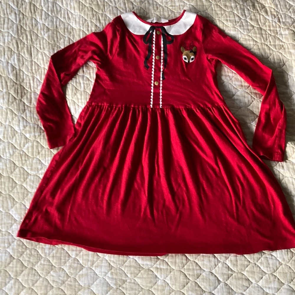 H&M Red Holiday’s Dress 8-10 years. Almost New